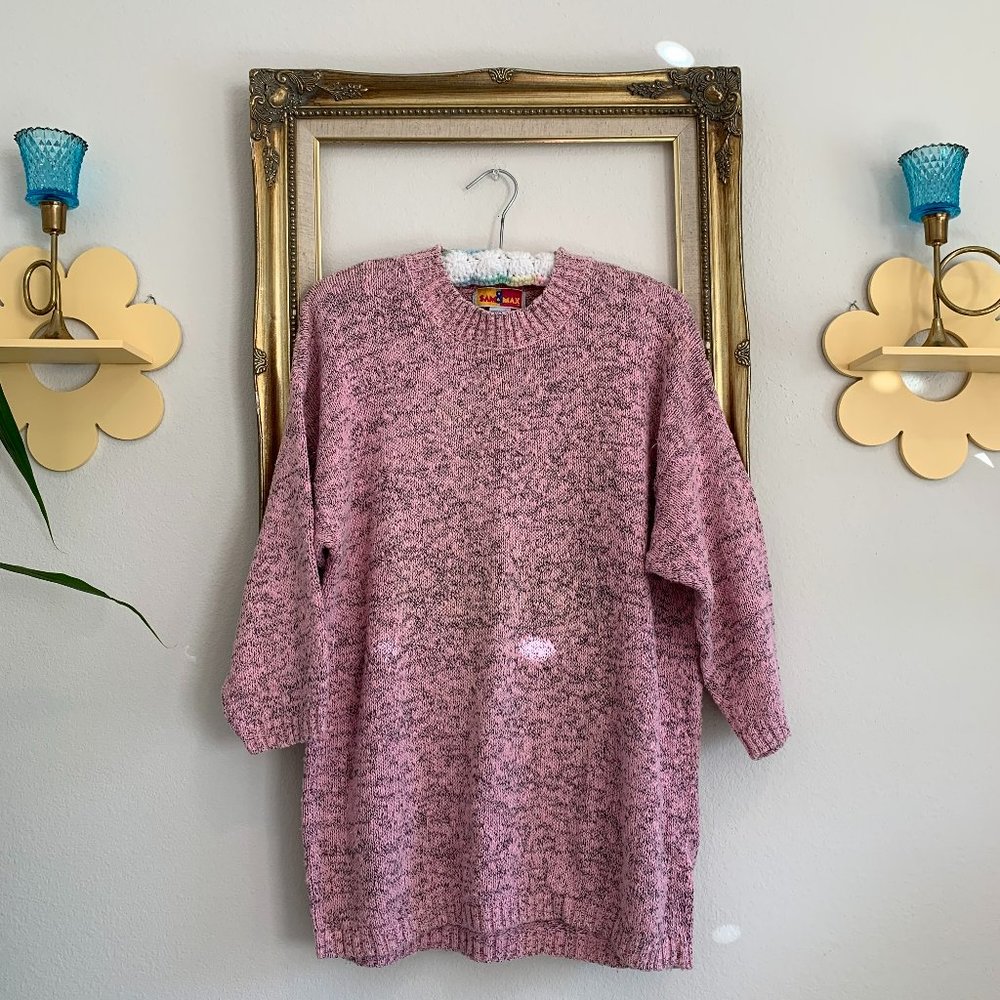 Retro Sam & Max Slouchy Pink Sweater